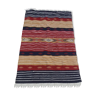 Multi-coloured handmade kilim rug in pure wool 185x115cm