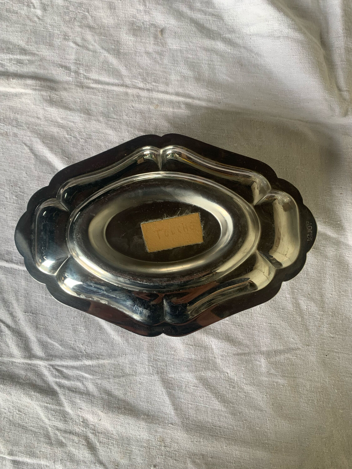 Vintage stainless steel saucepan