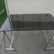 Desk 70 glass and metal chrome