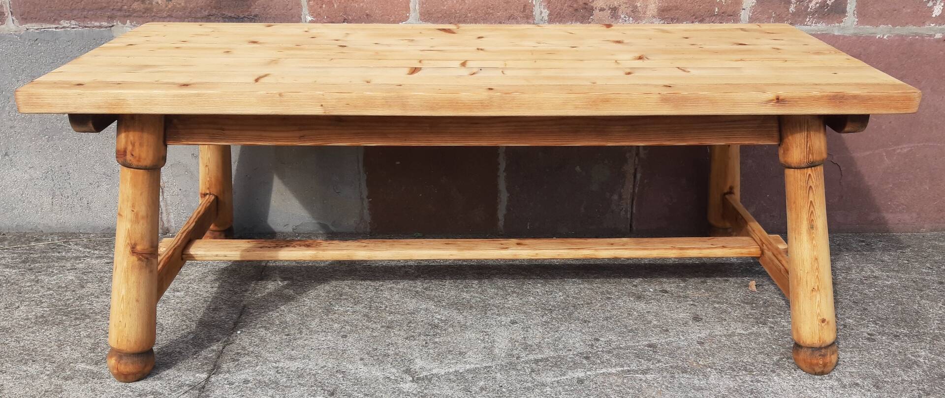 Brutalist table by Georges Robert (2 metres)
