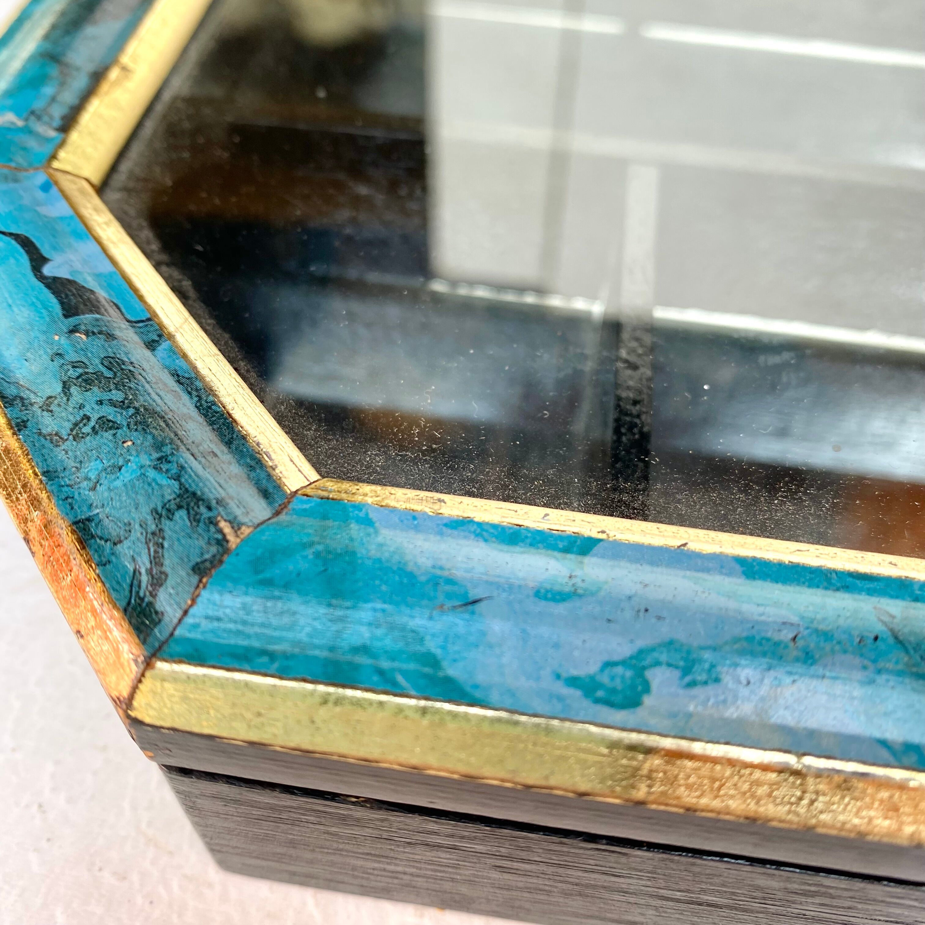 Vintage wall display cases