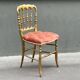 Chaise en bois doré de style Napoléon III