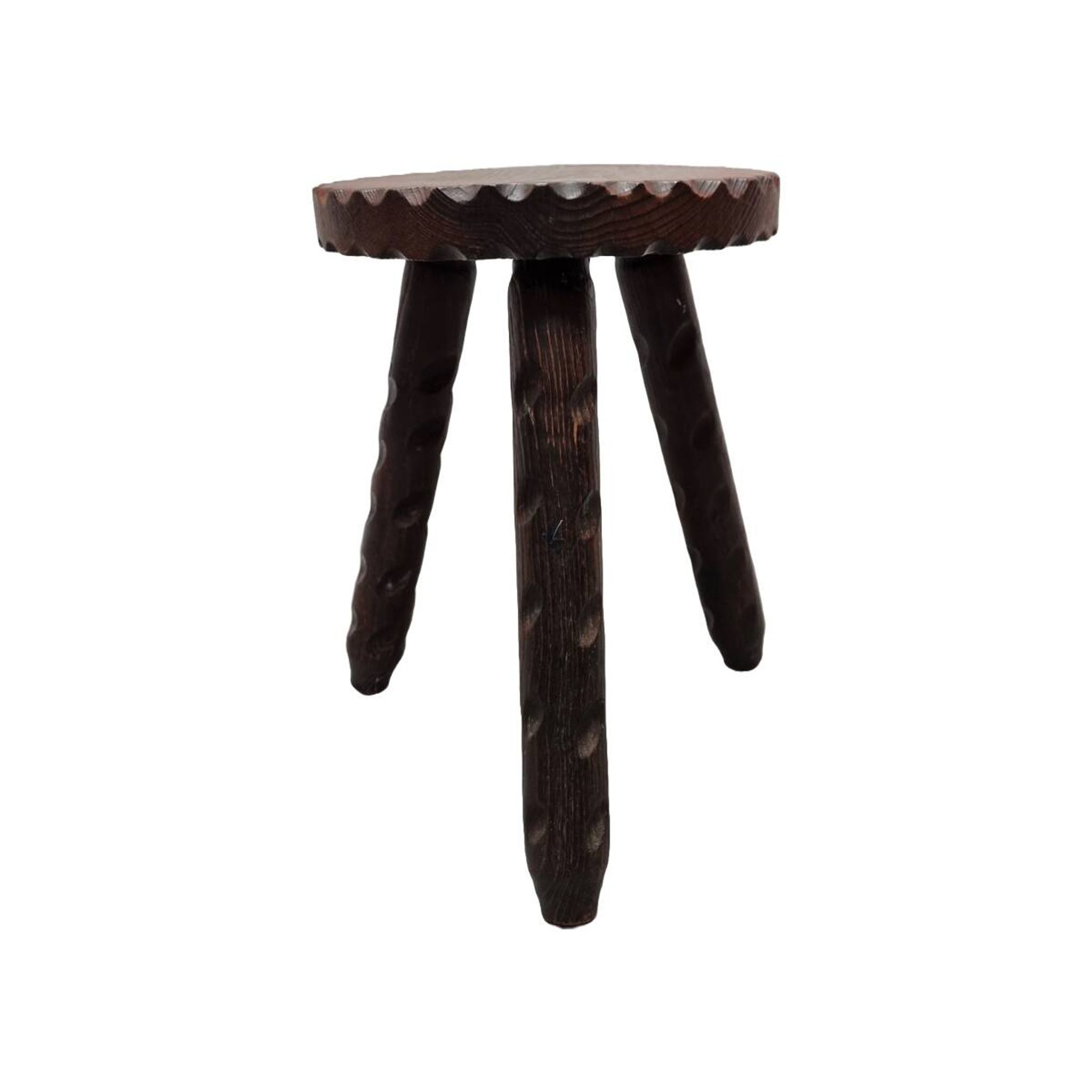 Vintage French Tripod Stool, 1970s