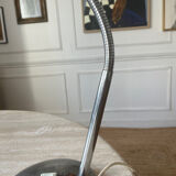 Flexible chrome metal desk lamp, 1970s