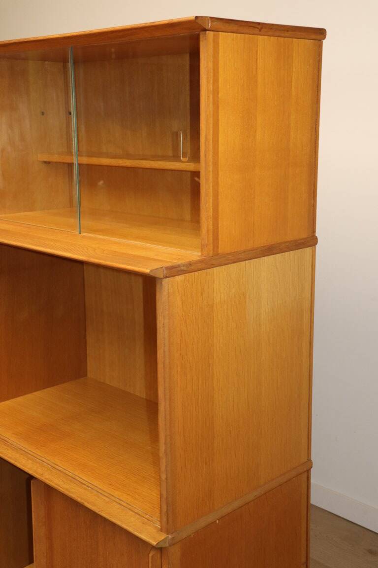 Vintage Oscar bookcase in oak, 1960s