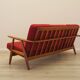 Red sofa CIGAR, Danish design, 1960s, Hans J. Wegner for Getama