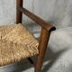 Fauteuil en bois et paille pour enfant