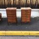 Pair of Louis XV style marquetry chiffonniers