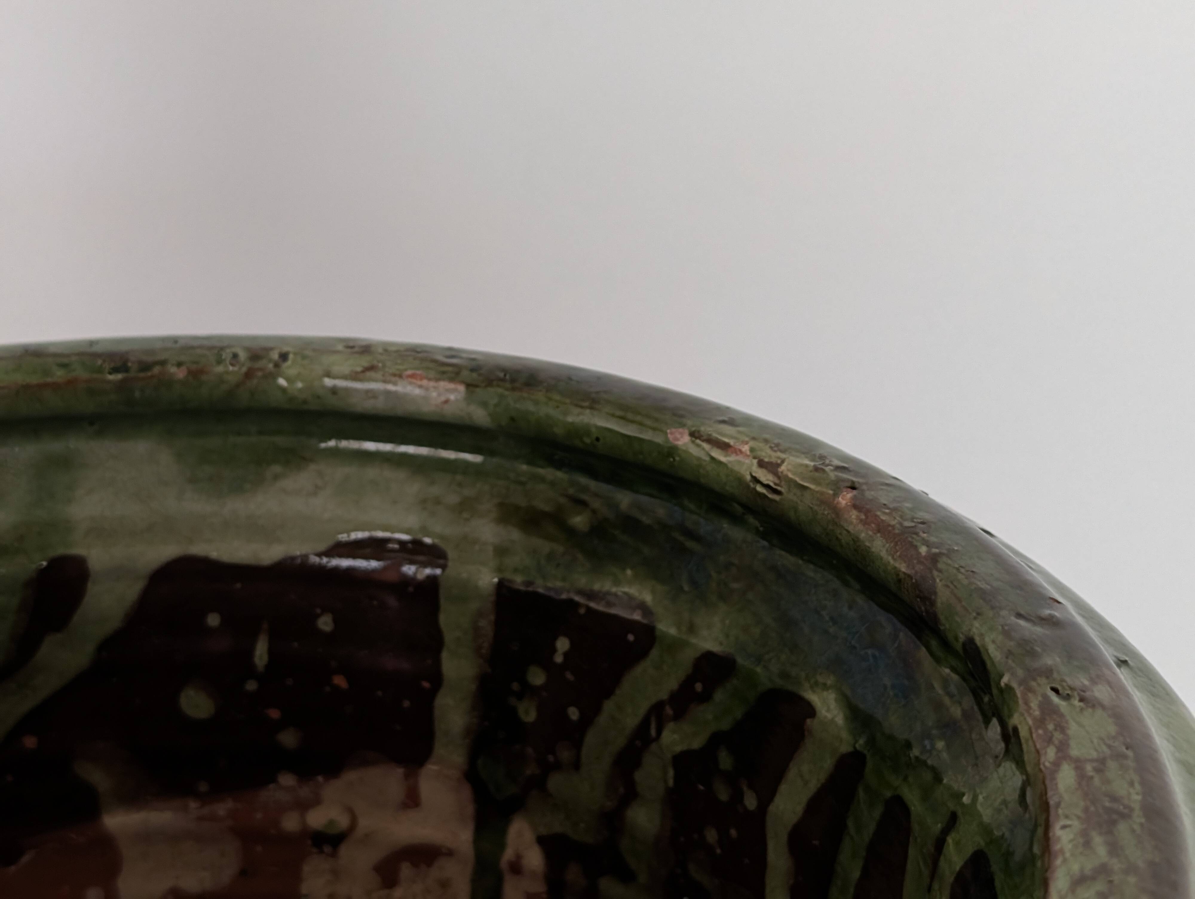 Uzès glazed earthenware planter