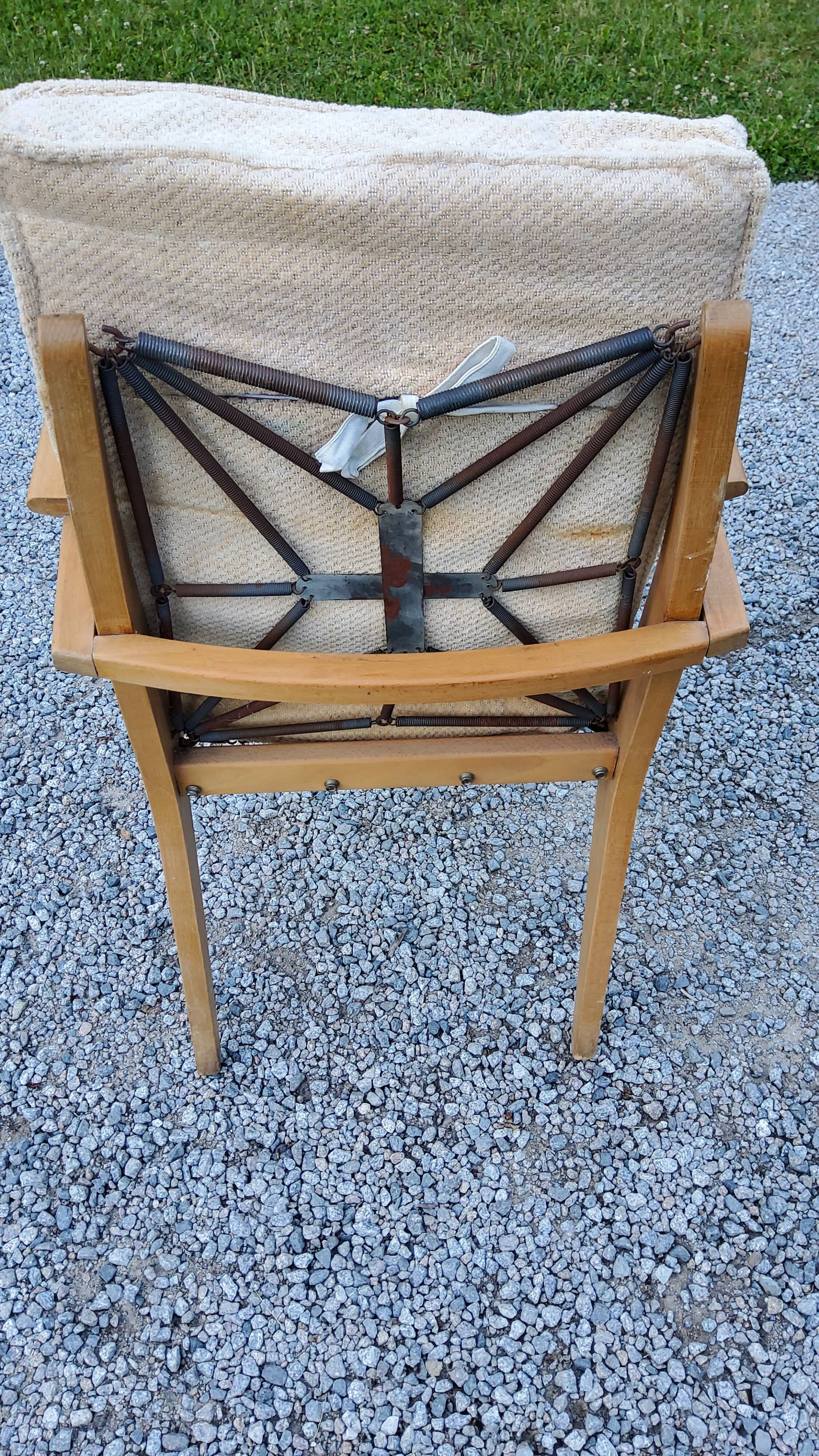 Pair of armchairs from the 50s free-span in blond beech