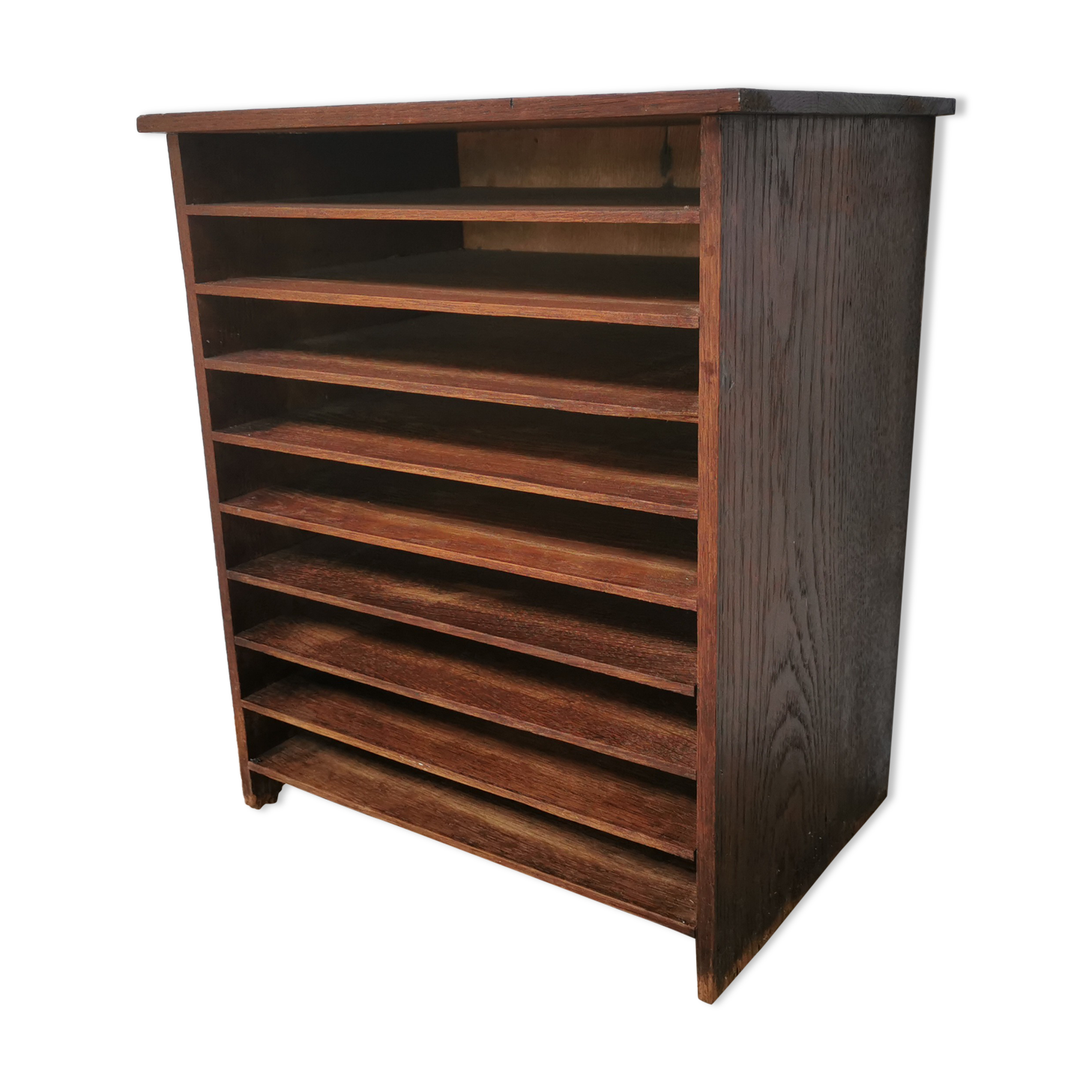 Range document vintage classeur trieur