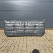 100% authentic Ligne Roset Togo 3-seater Anthracite Grey leather