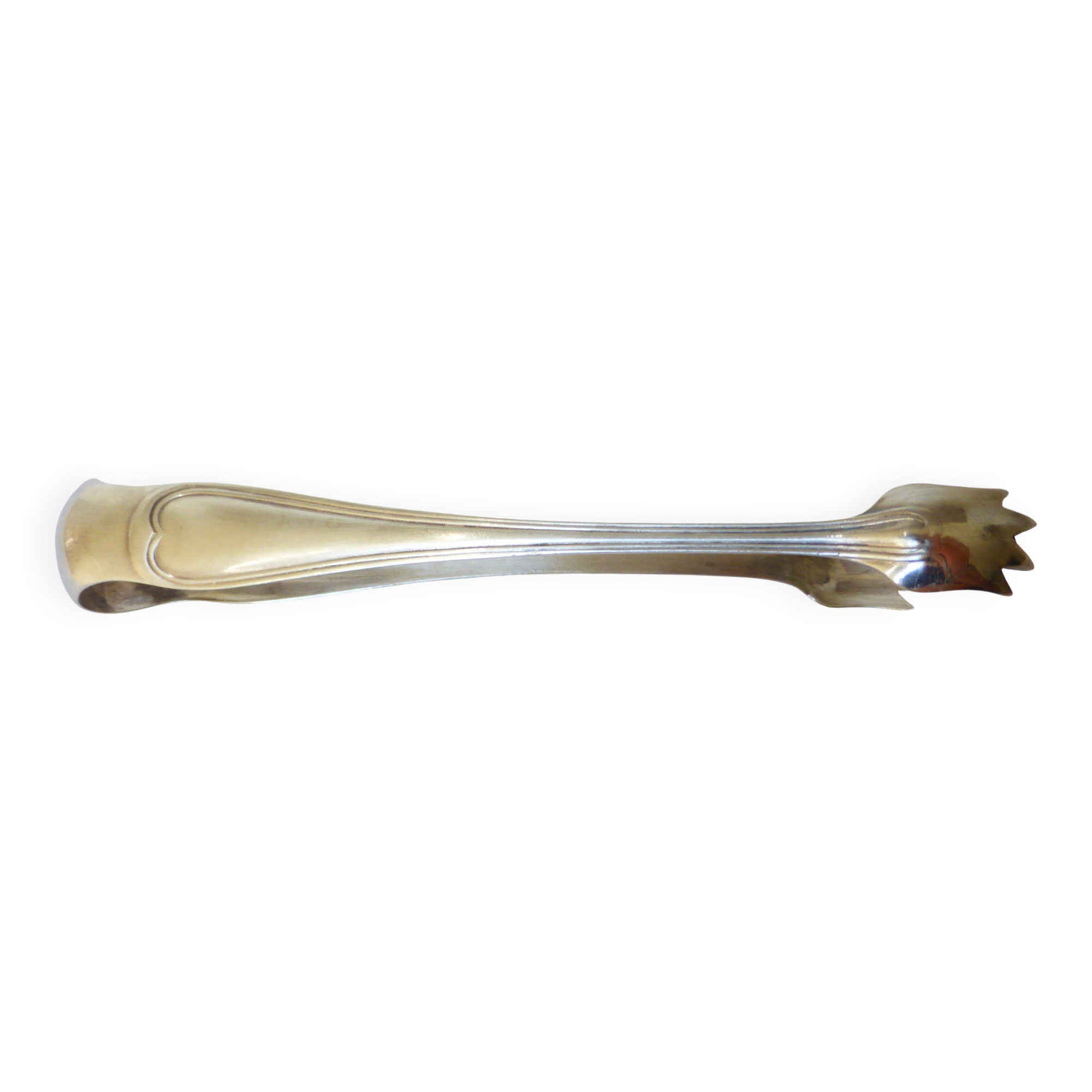 Silver-plated metal sugar tongs SFAM vintage 220671