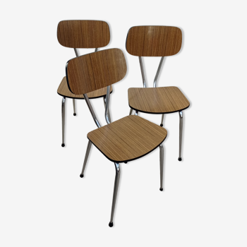 Lot de chaises année 60 formica