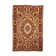 Vintage Romanian carpet floral design brown on yellow background 251x150cm