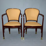 Antique sofa set Kohn No.717, design by Gustav Siegel