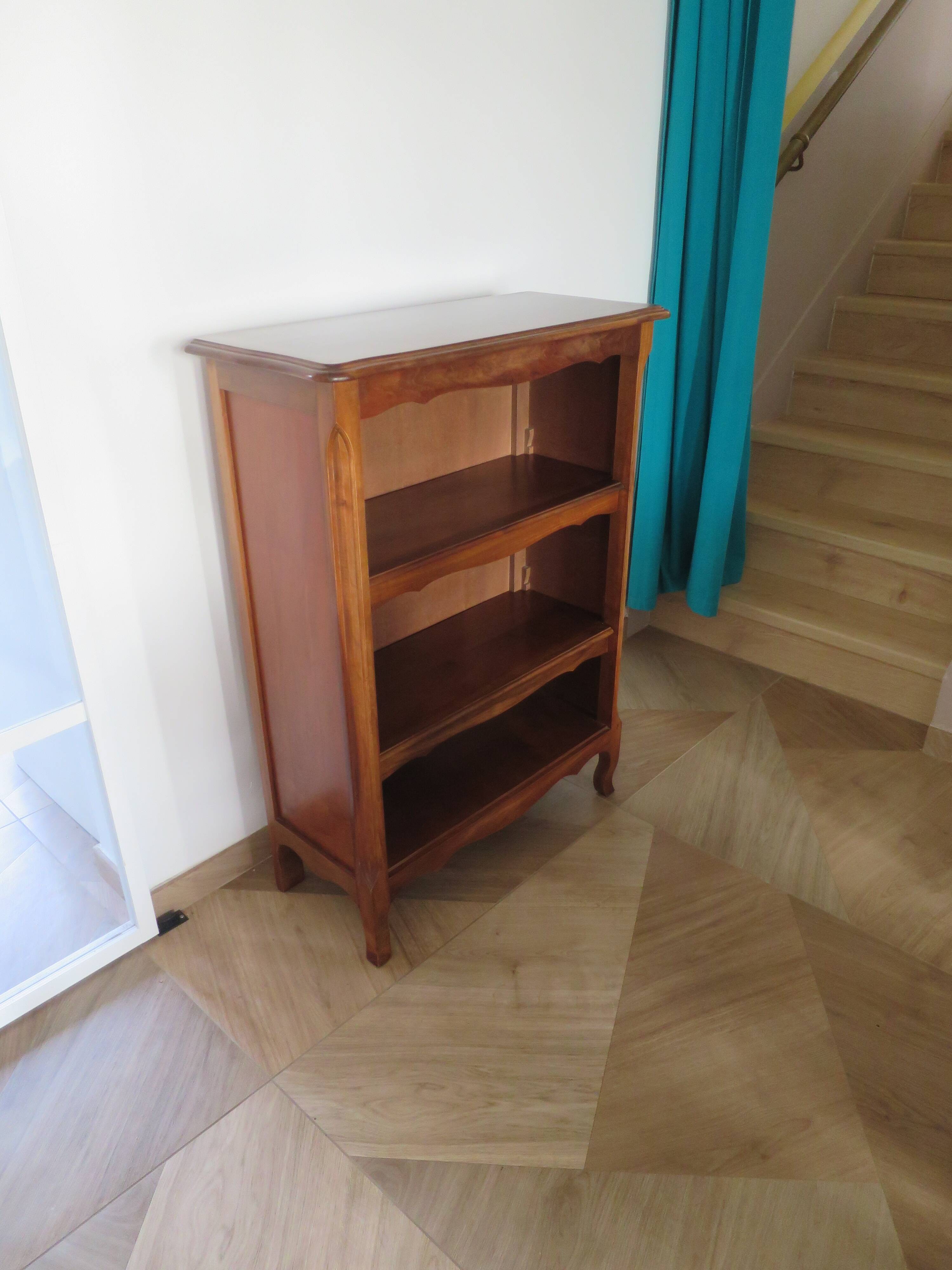 bibus 2 shelves - Small bookcase - Solid wood - Louis XV style