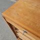 Art Deco filing cabinet with curtain 120 cm