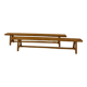 Pair of solid oak benches 2.65m