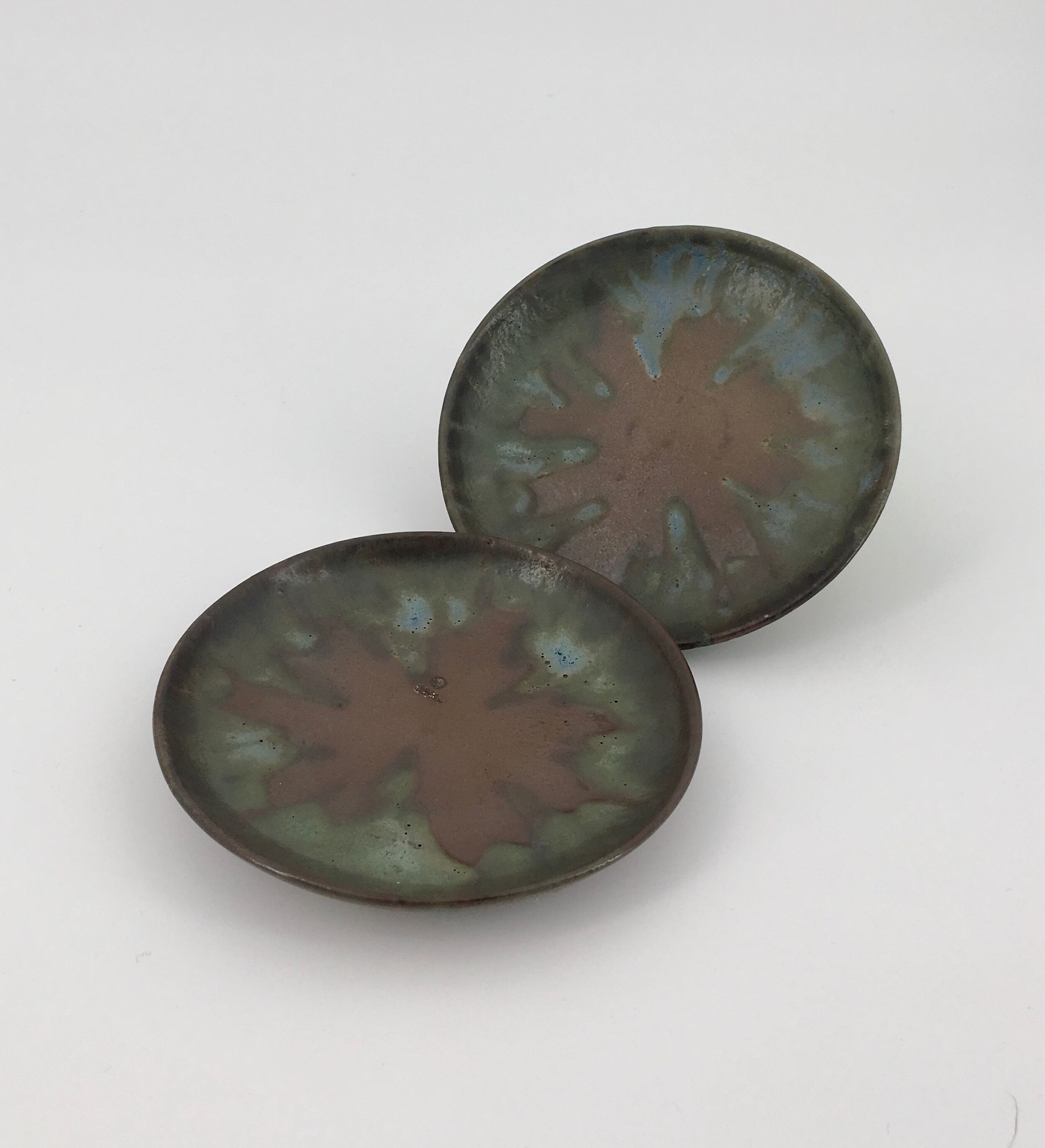 Charles GREBER (France) - Ancient flaming sandstone cups - Circa 1910