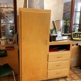 Yellow antique wardrobe