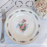 Old flat plates mismatched in earthenware