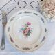 Old flat plates mismatched in earthenware