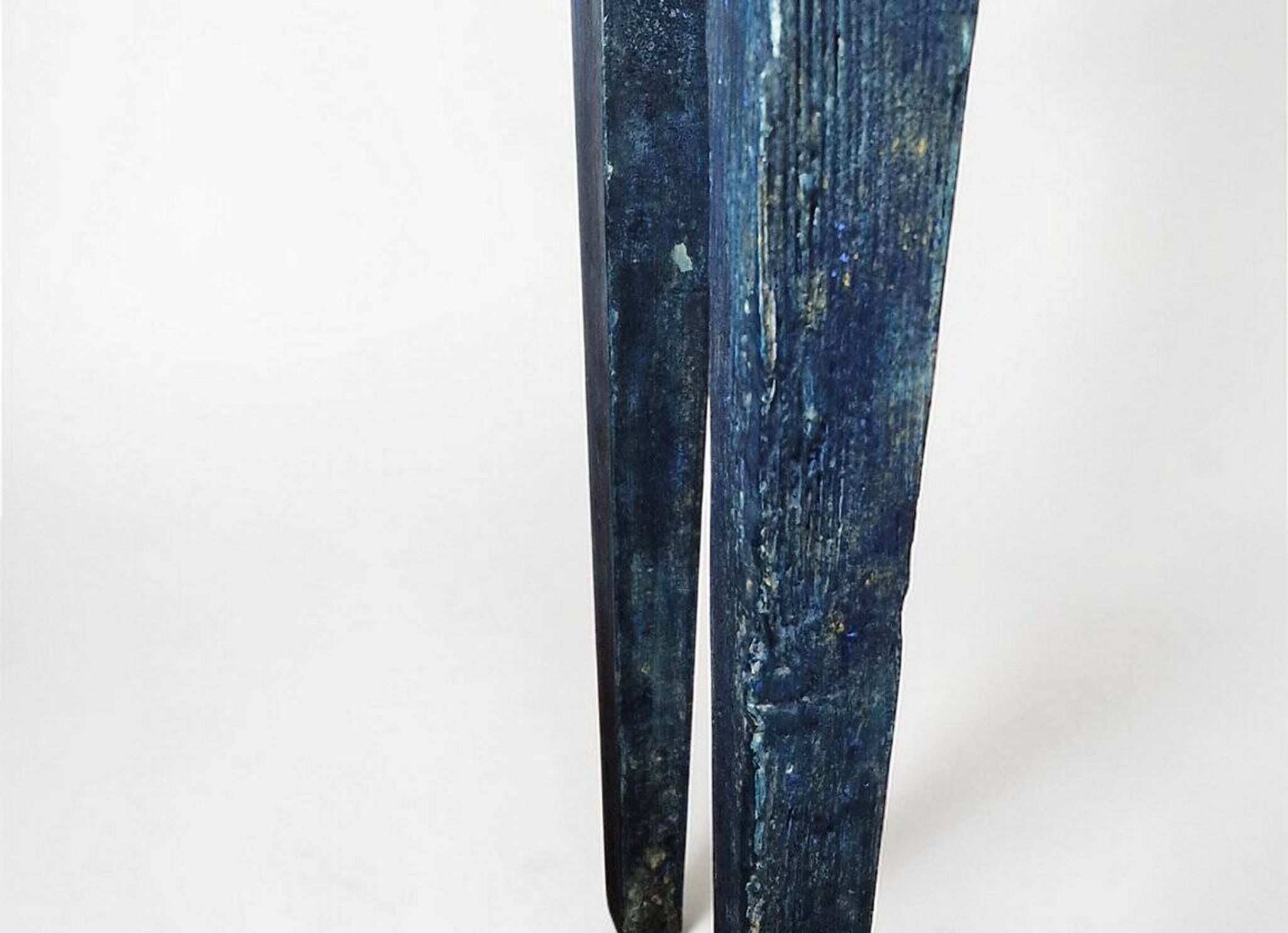Blue patinated wooden console