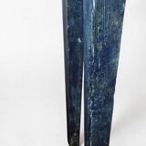 Blue patinated wooden console