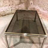Table in chrome and brass
