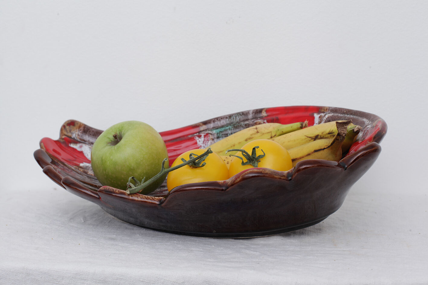 Vallauris ceramic fruit dish or cup
