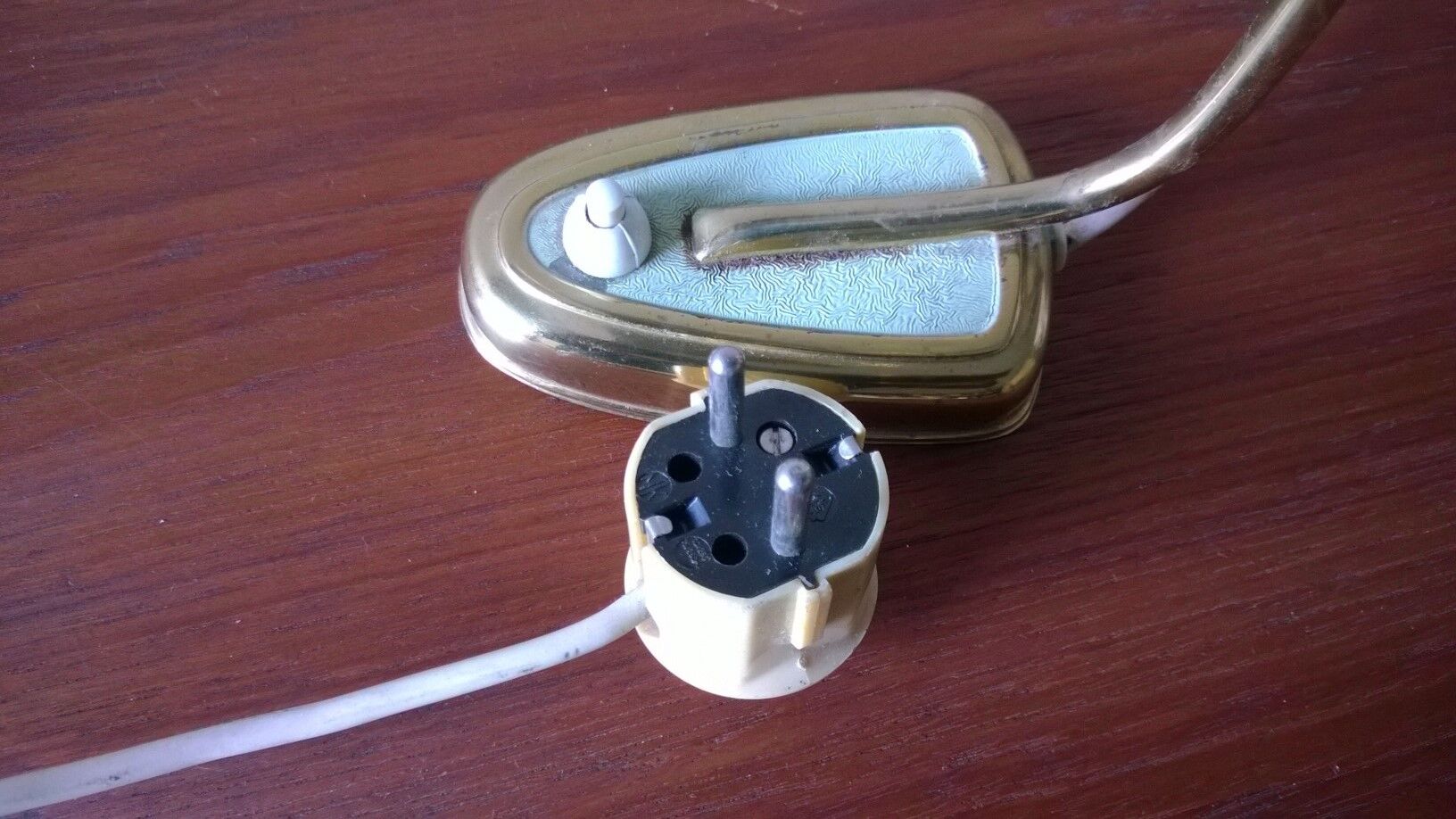 Metal and brass lamp form the 60s