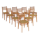 Lot de 10 chaises ton bystrice bois et cannage 1960