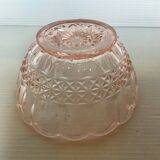 Empty pink glass pocket baguier