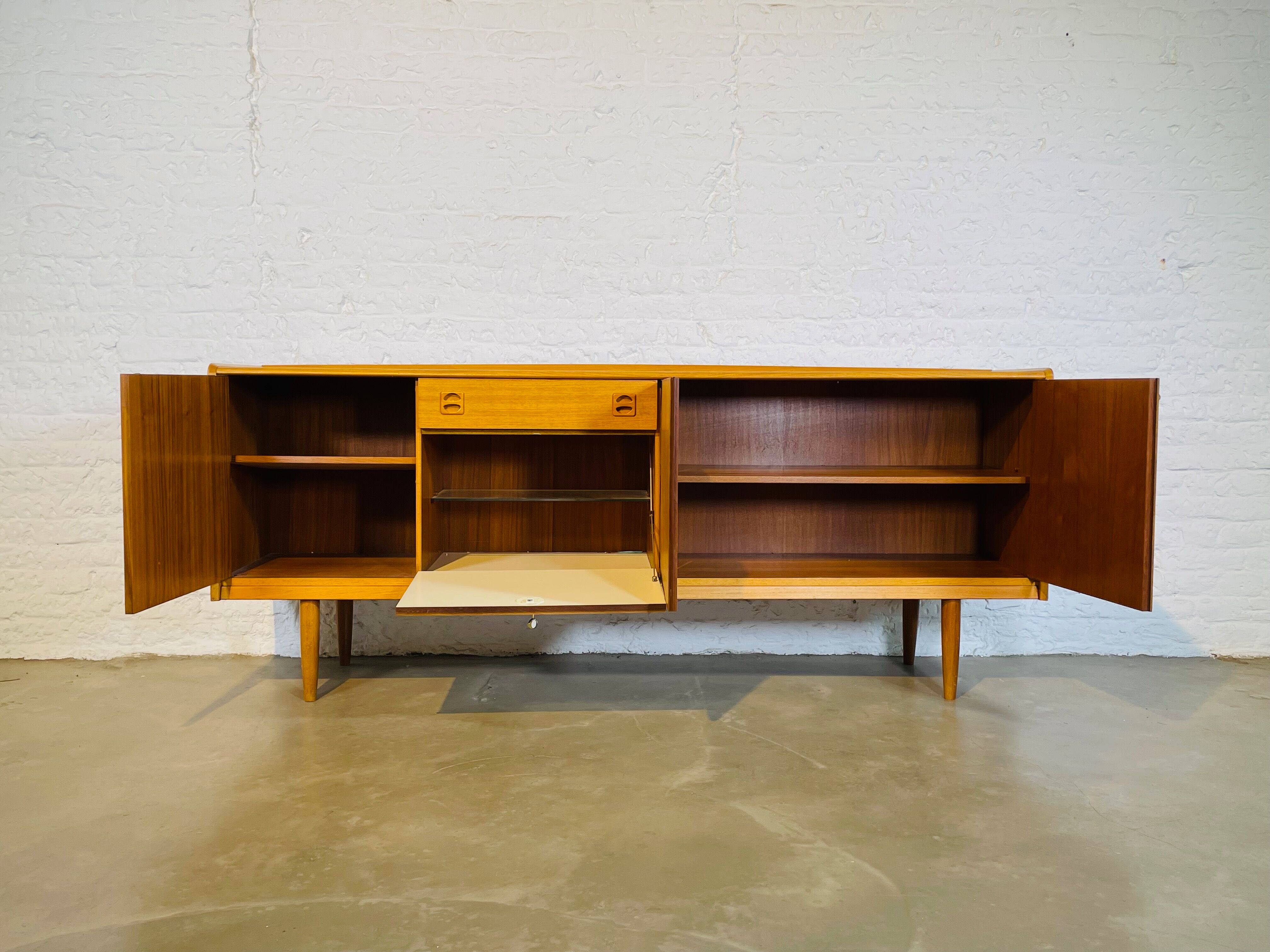 Blond teak sideboard, Germany 1960's