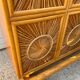 Wooden counter bar and rattan wicker decorations years 50/60