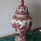 Lampe en céramique vintage rouge holland
