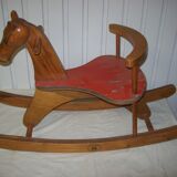 Wooden rocking horse