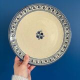Set of 6 signed stoneware plates | Vintage handcrafted tableware | Plate