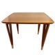Table basse Lauritz Larsen, cerisier, Danemark années 60
