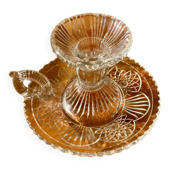 Glass hand candle holders