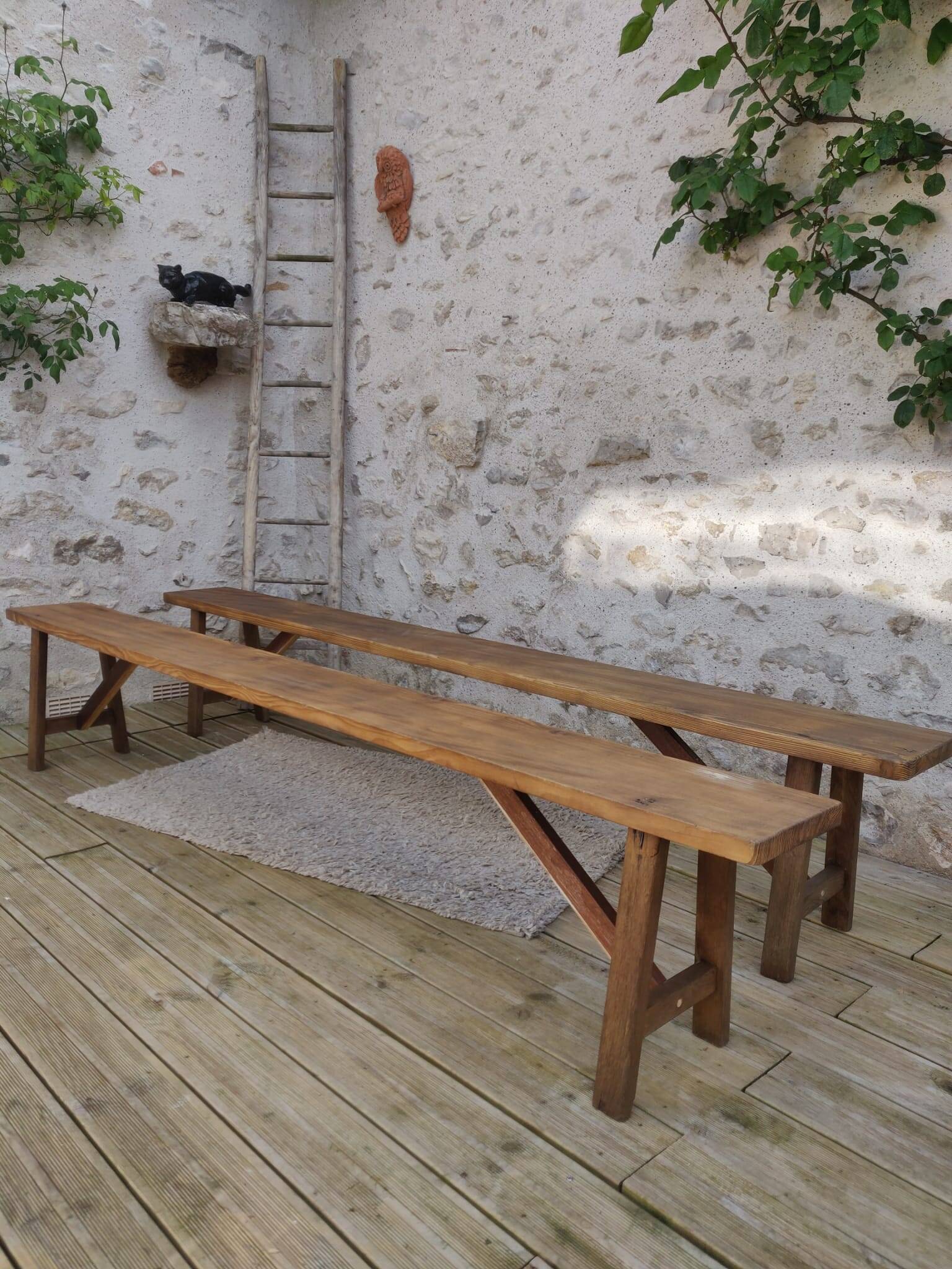 Pair of old benches