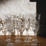 Set of 8 champagne flutes