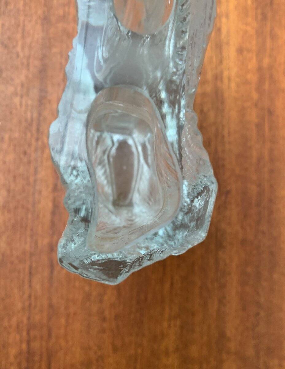 Vintage Glass Block Vase