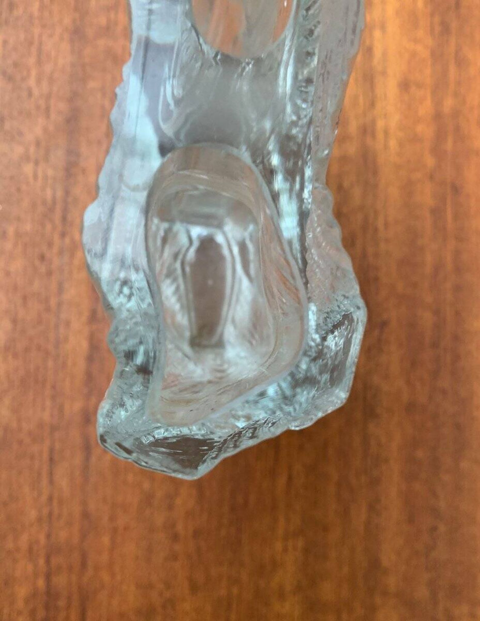 Vintage Glass Block Vase