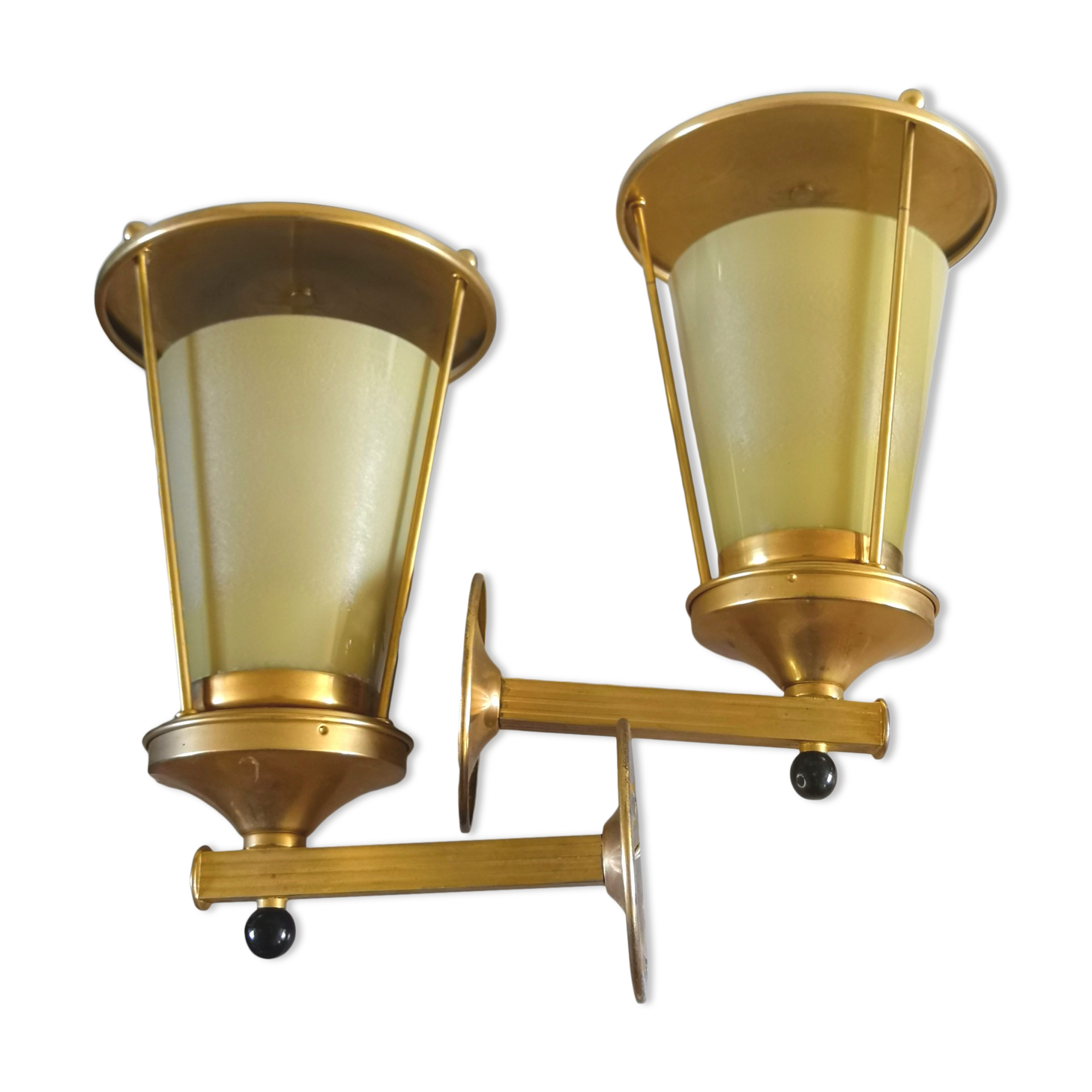 Pair of 50s design wall lamps