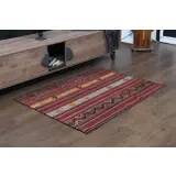 1970s Turkish Hand-Knotted Wool Cotton Purple Area Rug 100x134