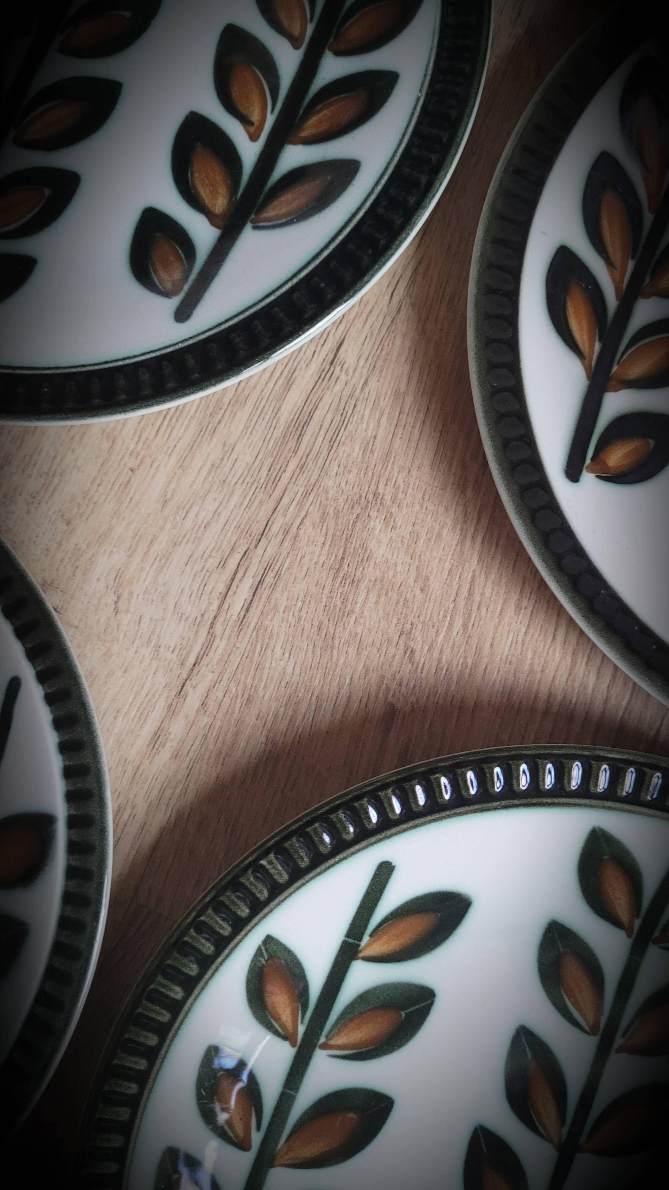 Set of 6 Rambouillet Boch plates 1966