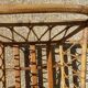 Children's bed in vintage rattan from the 1950s