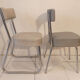 Pair of vintage gray Ronéo chairs